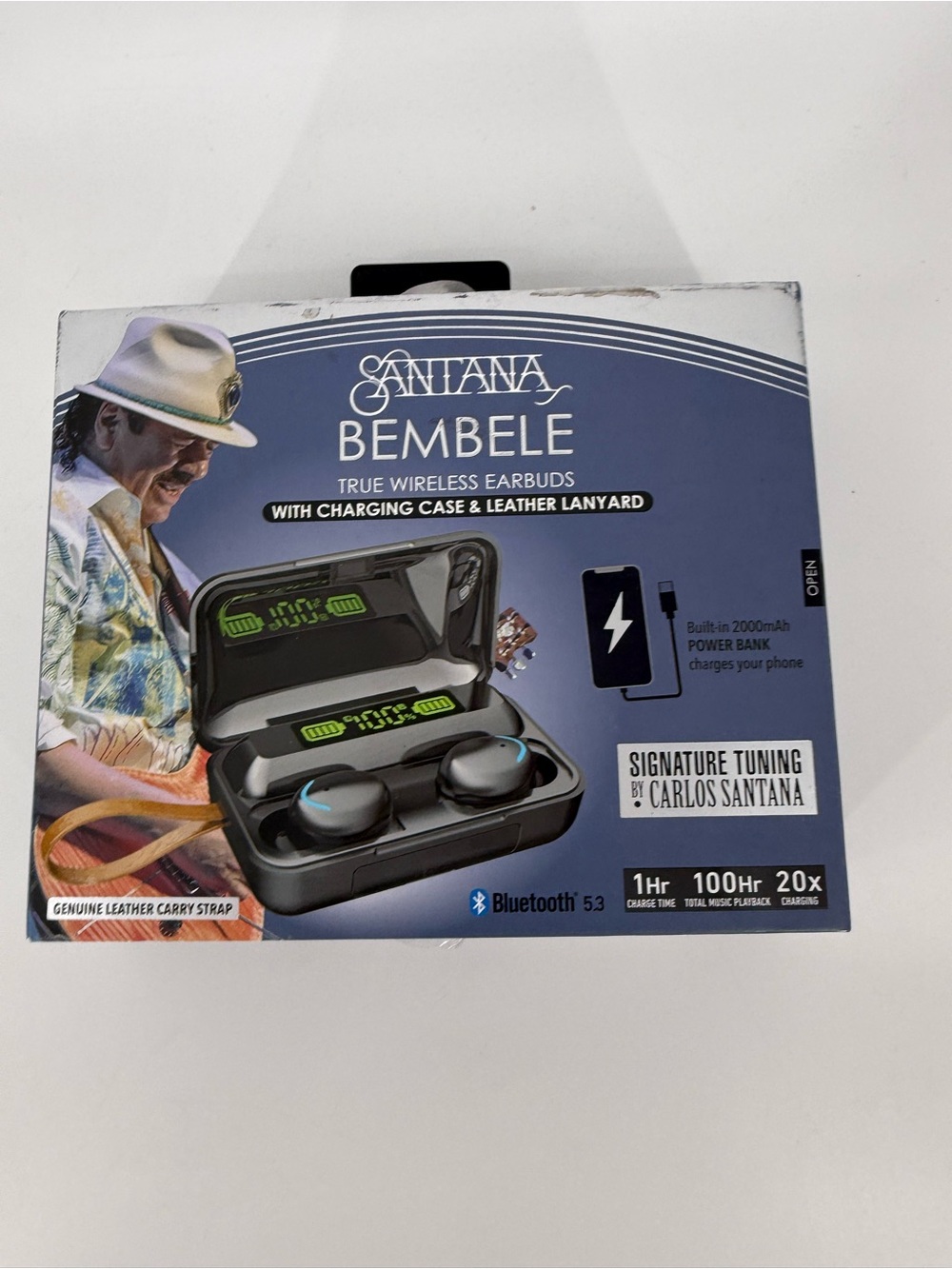 Santana Bembele True Wireless Earbuds - Black and Green